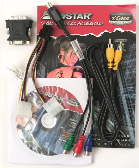 Комплект поставки Biostar GeForce 9600GT