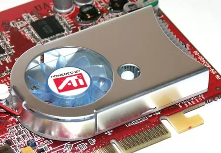 Кулер на видеокарте PowerColor Radeon 9600 Pro Bravo