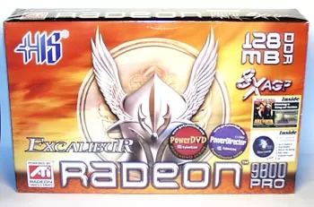 Коробка от HIS Excalibur Radeon 9800 PRO