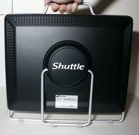 Дизайн LCD монитора Shuttle XP17 вид сзади