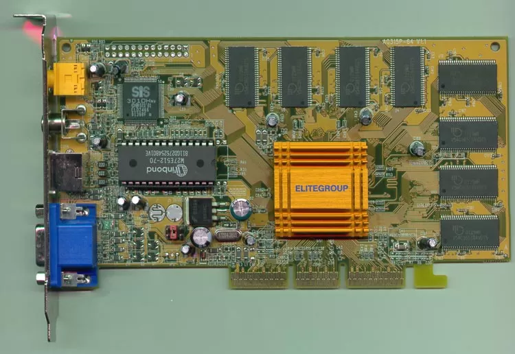 ECS SiS 315 спереди