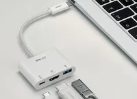 PNY USB-C 3in1 Display Adapter - адаптер 3в1 для современных мобильных устройств