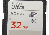 SanDisk Ultra SDHC UHS-I Card 32Gb – достаточно быстрая и недорогая SDHC карточка